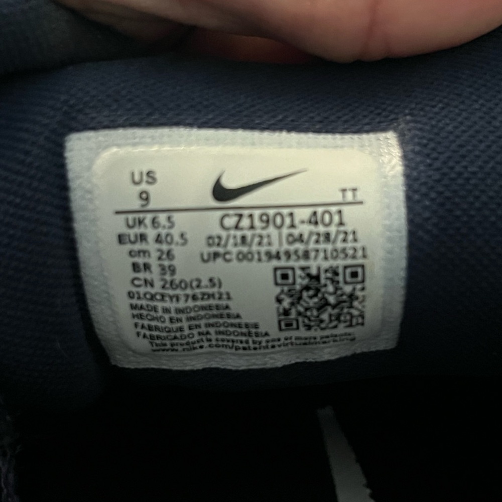 Nike Air Zoom Pegasus 38 TB Women’s 9 Athletic Running Shoes College Navy EUC - Picture 6 of 6